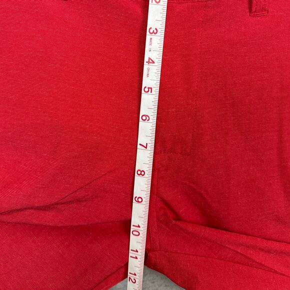 Travis Mathew Wanderlust Performance Shorts Flat Front Stretch Comfort Red Sz 30 - Picture 4 of 8
